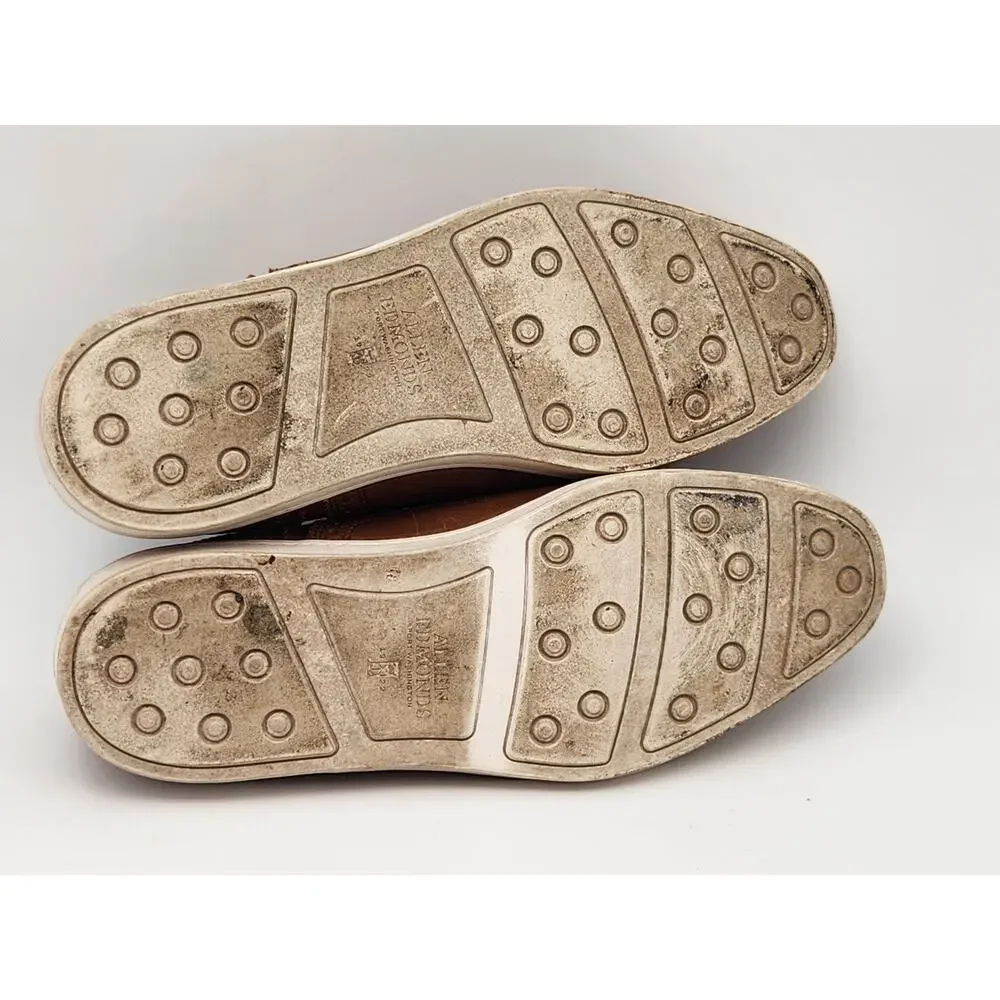 Allen Edmonds Strand Leather Sneakers, Walnut, Men's 8.5E